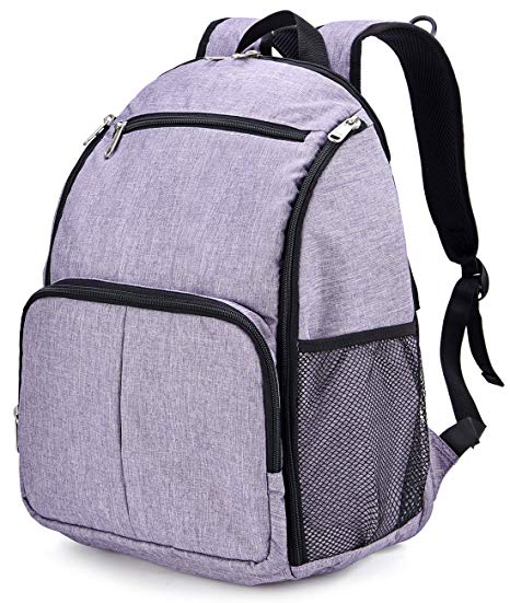 GRM Diaper Bag Multi-Functional Nappy Bags Waterproof Travel Mom Backpack with 16 Pockets for Baby Care, Large Capacity, Stylish and Durable