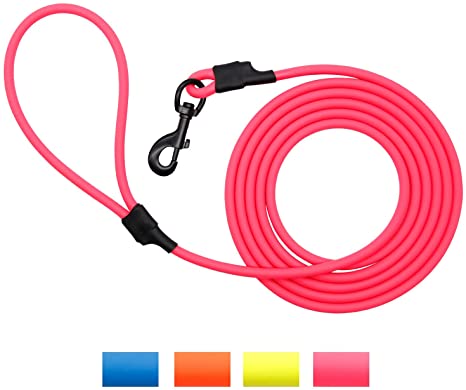 Nimble Waterproof Dog Leash Durable Training Lead Outdoor Long Leash 10ft 15ft 30ft for Dog Training,Beach,Yard,Camping,Swimming