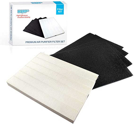 HQRP True HEPA   4 Carbon Filter Set works with Kenmore 85300 SA300 32.85300 PlasmaWave, 118012-KM 118012 85301 32.85301 Replacement