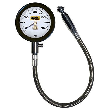 Auto Meter (2162) 0-40 PSI Analog Tire Pressure Gauge