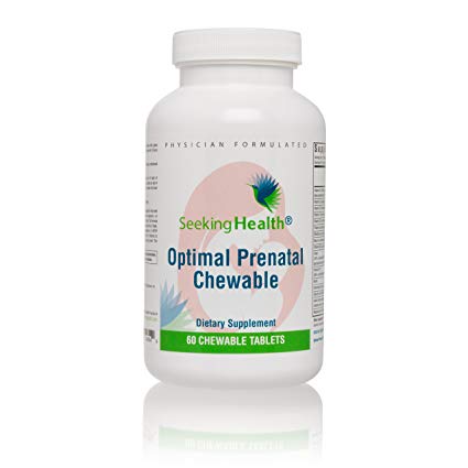 Seeking Health | Optimal Prenatal Chewable l Prenatal Vitamins | Prenatal Supplement for Women
