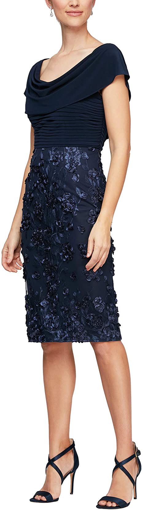 Alex Evenings Women's Short Embroidered Dresses