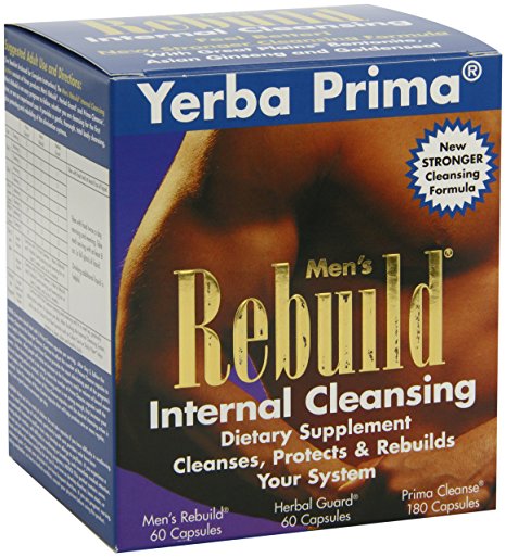 Yerba Prima Men?s Rebuild? Internal Cleansing System Box, 60 Capsules