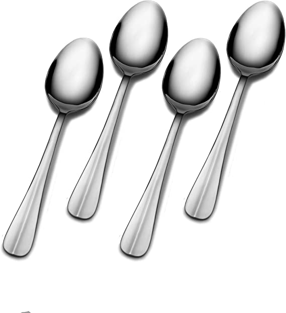 Gourmet Basics by Mikasa 5170403 Legacy Stainless Steel Dinner Spoon, Set of 4