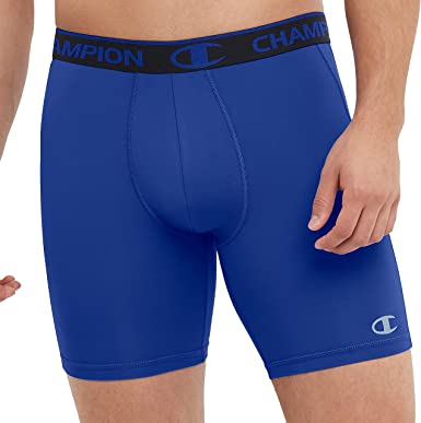 Champion Men's Total Support Pouch Compression Shorts, Sport Shorts for Men, Wicking, 6" & 9"