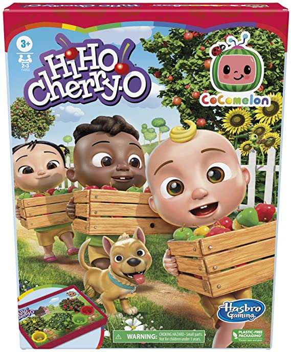 Hi Ho Cherry-O: CoComelon Edition Board Game, Counting, Numbers, and Matching Game for Preschoolers, Kids Ages 3 and Up, for 2-3 Players