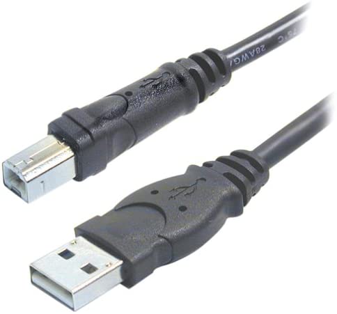 Belkin - F3U133b10 (F3U133b10) Hi-Speed USB A/B Cable, USB Type-A and USB Type-B (10 Feet) Black