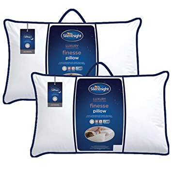 Silentnight Finesse Pillow, White, 2-Piece