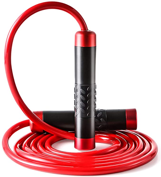 LAIWOO Jump Rope,Weighted Jump Rope Workout with Adjustable Bold Bearing Tangle-Free Ropes for Women &Men, Exercise, Gym & Home Fitness