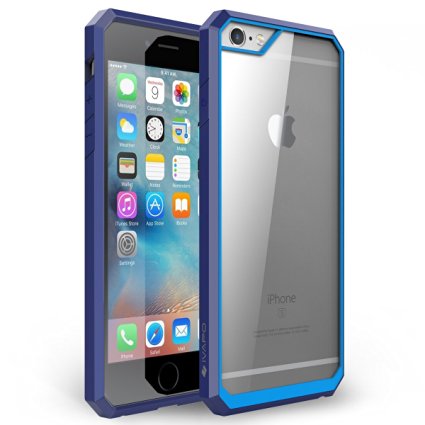iVAPO iPhone 6 Case, iPhone 6s Case, Clear Back, Protective Bumper, Shock Proof 4.7 Inch - Blue