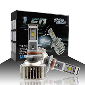 Evitek LED Headlight Bulbs 9005 HB3 for Cars- Plug n Play Headlight Kit, 30W 6500K Pure White OSRAM Chip LED Bulbs