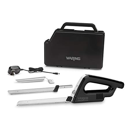 Waring Commercial WEK200 Rechargeable/Cordless Electric Knife, Black