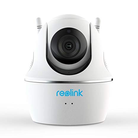 REOLINK 4MP 1440p HD Wireless Home Security Indoor IP Surveillance Camera, Pan Tilt, 2.4/5 Ghz Dual Band WiFi, Night Vision, Two Way Audio, C1 Pro White