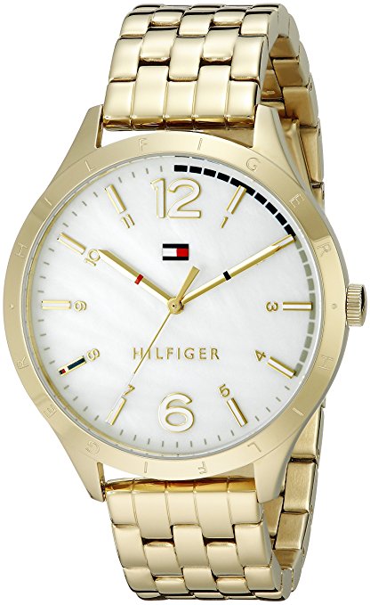 Tommy Hilfiger Women's 1781545 Casual Sport Analog Display Quartz Gold Watch