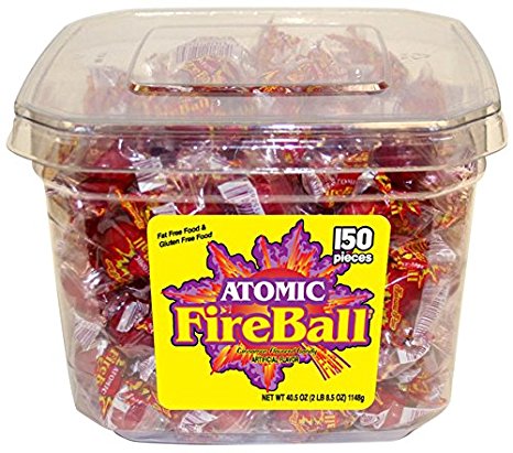 Atomic Fireballs Cinnamon Hard Candy, 40.5 Ounce Tub