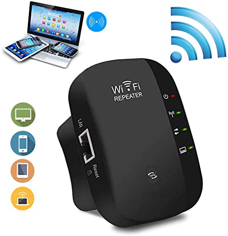 ORANGEHOME WiFi Range Extender,WiFi Signal Booster & Wireless Repeater/Amplifier 2.4GHz Band up to 300Mbps/Internet Range Booster，Access Point，Easy Set-Up（Repeater and AP Mode）