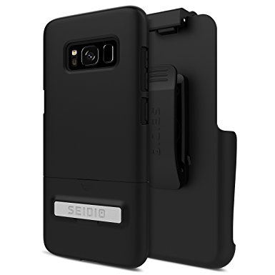 Seidio Surface Kickstand Combo Cell Phone Case   Holster for Samsung Galaxy S8 - Black