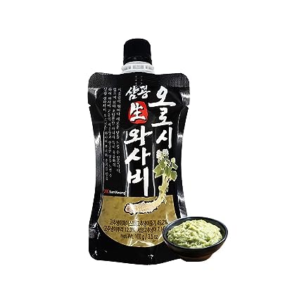 Wasabi Paste 3.53 oz Pack, Authentic Japanese Wasabi flavor in Tube for Steak, Sushi, Sashimi, Poke, even with Snacks Spicy Sauce Easy to Carry