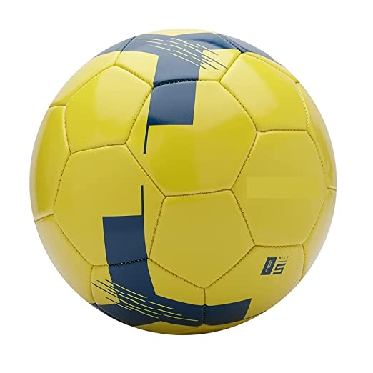 Decathlon Football Ball F100 (Above 12 Years) (Size 5, Yellow, TPU)