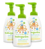 Babyganics Baby Shampoo and Body Wash Fragrance Free 3 Pack