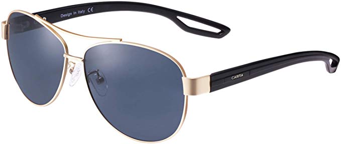 Carfia Polarized Sunglasses for Women UV Protection Ultra-Lightweight Comfort Frame