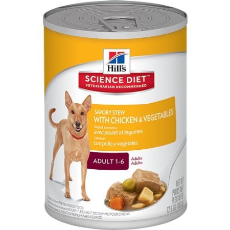 Hill's Science Diet Adult Dog Savory Stew Wet Dog Food, 12.8-Ounce Can, 12-Pack