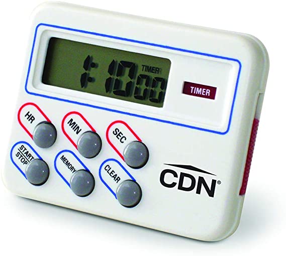 CDN TM8 Multi Task Digital Timer and Clock-Loud and Long Alarm