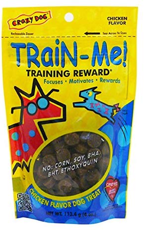 Crazy Dog Train-Me Training Rewards For Dogs, Chicken, 4-Ounce