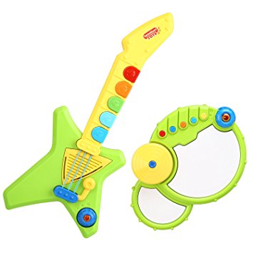 Peradix Guitar & Drum Musical Instrument Toys