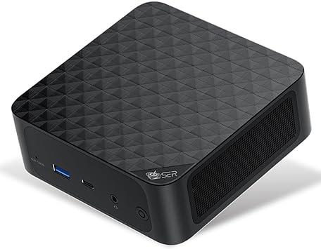 Beelink SER6 Gaming Mini PC, Ryzen 9 6900HX (up to 4.9GHz) Mini Computer, 32GB DDR5 RAM   1TB PCIe4.0x4 SSD, 4K Triple Displays (HDMI DP USB4), Preinstalled OS, for Home, Office, Business, Education