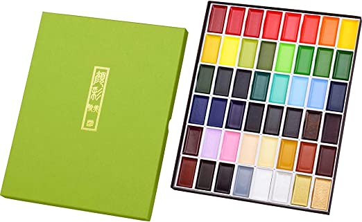 Kuretake Gansai Tambi Watercolors, 48 Colors