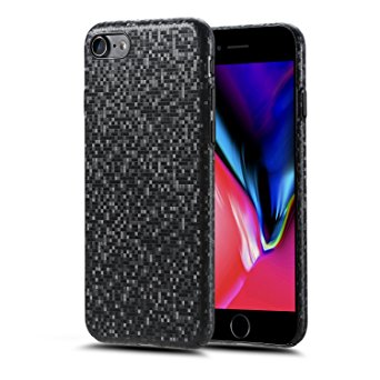 iPhone 7/8 Case,Lamzu Ultra Slim Full Coverage Protection Anti-Scratch Frosted Hard PC Non-slip Protective Cover Case for Apple iPhone 7/8(Black)
