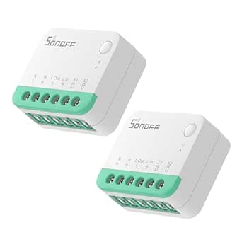 SONOFF MINIR4M 10A Matter Smart Switch, Universal DIY Module for Smart Home Automation Solution, Compatible with Alexa & Google Home Assistant, 2 Pack