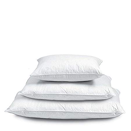 Adams Linens Luxury Duck Feather & Down Cushion Pad Filler Pack of 8 (22" x 22")