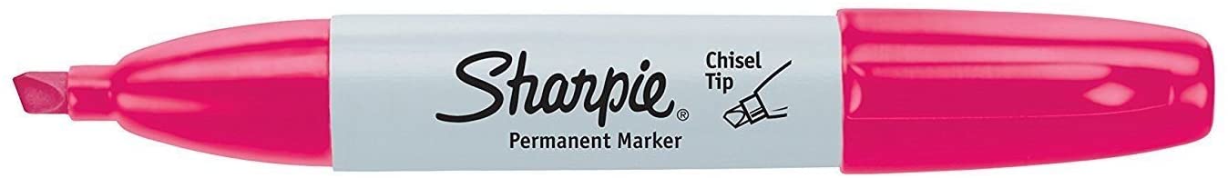 Sharpie Permanent Marker, Chisel Tip, Magenta, Each