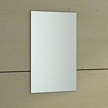 ENKI 400 x 600 mm Rectangular Bathroom Wall Mounted Glass Frameless Mirror Bevelled HORIZON