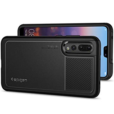 Spigen Marked Armor Huawei P20 Pro Case with Flexible and Durable Shock Absorption for Huawei P20 Pro (2018) - Black