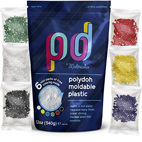 Polydoh Moldable Plastic   coloring granules for free! (12oz / 340g) [like polymorph friendly plastic instamorph]