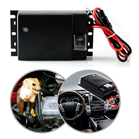 Joyriver Under Hood Car Rat Repeller Ultrasonic Rodent Repellent for Vehicle Automobile Chases Rat Mice Rodents Squirrel Marten From Your Car Pack of 1