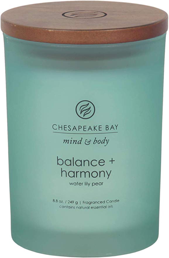 Chesapeake Bay Candle Scented Candle, Balance   Harmony (Water Lily Pear), Medium