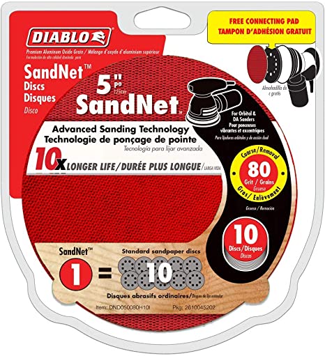 Diablo SandNet 80 Grit Sanding Disc - DND050080H10I