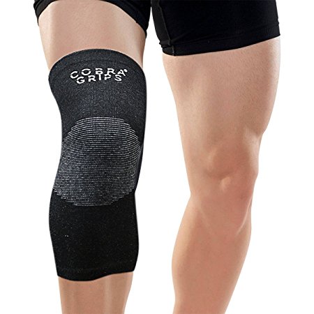 Bamboo Knee Support Sleeves (Pair) for Joint Pain and Arthritis Relief, Improved Circulation Compression – Effective Support for Running, Jogging,Workout, Walking, Hiking and Recovery