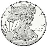2015 - 1 oz American Silver Eagle 999 Fine Silver Dollar Uncirculated US Mint