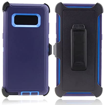 Samsung Galaxy Note 8 Case, [Heavy Duty] [Drop Protection] [Shockproof] Tough Rugged TPU Hybrid Hard Shell Cover Defender Case for Galaxy Note 8 [NO Screen Protector] Blue