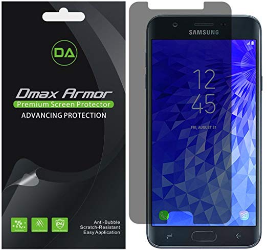 [2-Pack] Dmax Armor for Samsung Galaxy J7 Refine Privacy Anti-Spy Screen Protector Shield