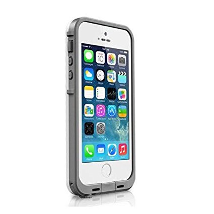 VersionTech IPX68 Waterproof Shockproof Shock Proof Snow Proof SnowProof DirtProof Dirt Proof Durable Case Cover for Apple iPhone 5-White