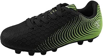 Vizari Stealth Firm Ground Soccer Cleats - Lightweight, Durable & Comfortable Youth Soccer Cleats with Excellent Traction - Boys Soccer Shoes with Padded Heel & Anti-Stretch Lining