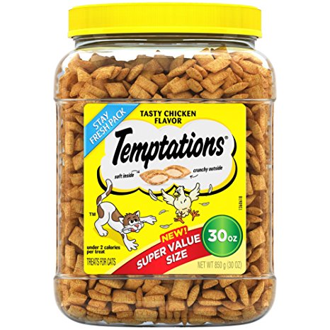 TEMPTATIONS Classic Treats for Cats 30-ounce Tubs