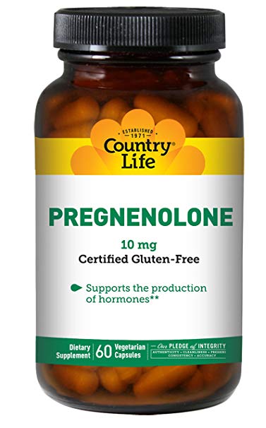 Country Life - Pregnenolone 10 mg - 60 Vegetarian Capsules
