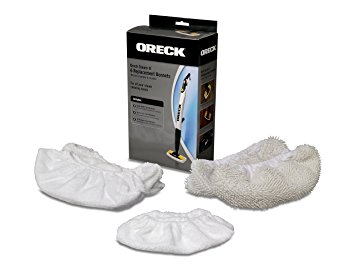 Oreck Steam-It Microfiber Replacement Bonnets - STEAMKITLR - Set of 6Includes a 2 heavy duty floor bonnets, 2 all purpose floor bonnets, and 2 small utility tool bonnets